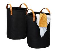 Relaxdays Felt laundry bin 28 litres