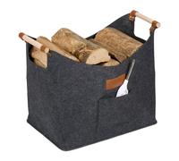 Relaxdays Felt Log Basket
