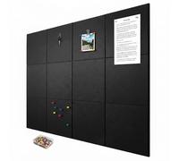 Relaxdays 12x self-adhesive felt boards, square