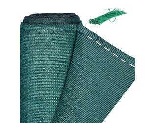 Relaxdays Fence Netting, Privacy Shield For Fences & Railing, HDPE Net, UV-resistant, Weatherproof, 2 x 20 m, Green