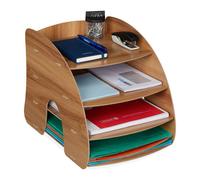 Relaxdays Filing Cabinet with 4 Compartments