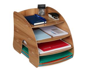 Relaxdays Filing Cabinet with 4 Compartments