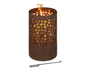 Relaxdays Fire Basket with Spark Protection