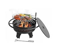 Relaxdays Fire bowl with adjustable grill