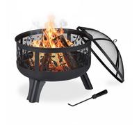 Relaxdays Fire Bowl with Spark Guard