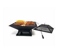 Relaxdays Fire bowl with spark guard & grill