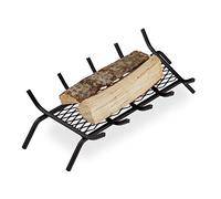 Relaxdays Fireplace Grate With Feet