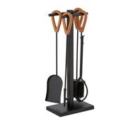 Fireplace tool set Durable Leather Handles Fireplace Accessories Set Lightweight