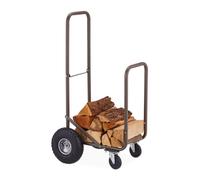 Relaxdays Firewood Cart with Wheels