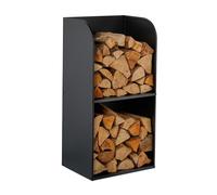 Relaxdays Firewood holder with 2 shelves