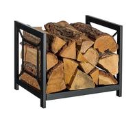 Relaxdays Modern metal wood rack