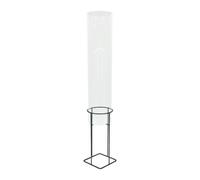 Relaxdays Fish Column Garden Pond Decor, Acrylic & Metal, 68.5 x 20 cm, Transparent/Grey