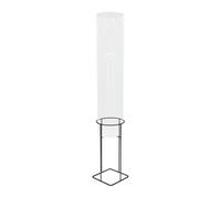 Relaxdays Fish Column Garden Pond Decor, Acrylic & Metal, 68.5 x 20 cm, Transparent/Grey