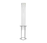 Relaxdays Fish Tower Pond Decoration Acrylic and Metal 150 x 22 x 22 cm Transparent/Grey