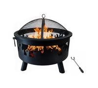 Relaxdays Flame motif fire bowl