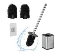 Relaxdays Flat Toilet Brush with Wall Holder
