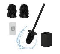 Relaxdays Flat Toilet Brush with Wall Holder