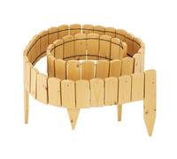 Relaxdays Flexible wooden garden edging