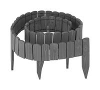 Relaxdays Flexible wooden garden edging
