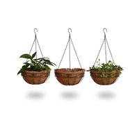 Relaxdays Flower Pendant Baskets