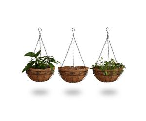 Relaxdays Flower Pendant Baskets