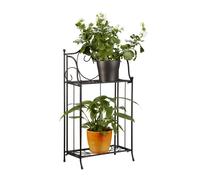 Relaxdays Flower Rack Metal 2 Shelves