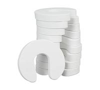 Relaxdays Foam Door Stopper Set of 10, for Drawers, Baby & Child Finger, Pinch Guards, HWD 2x9x10.5 cm, White
