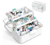 Relaxdays Fold-out plastic medicine box