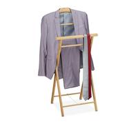 Relaxdays Fold Up Bamboo Clothes Stand