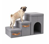 Relaxdays Foldable 3-step dog stairs