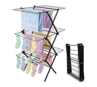 Relaxdays Foldable 3-tier clothes rack