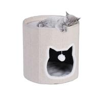 Relaxdays Foldable Cat Cave in Beige