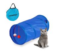 Relaxdays Foldable Cat Tunnel with Toys