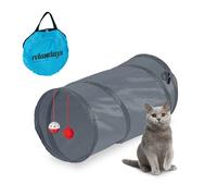 Relaxdays Foldable Cat Tunnel with Toys