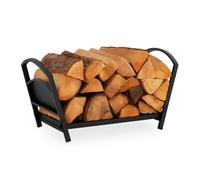 Relaxdays Foldable Metal Firewood Basket