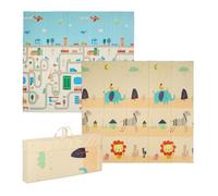 Relaxdays Foldable Play Mat: Animals & Road
