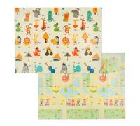 Relaxdays Foldable Play Mat Animals Road ABC