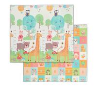 Relaxdays Foldable Play Mat with Colourful Motif