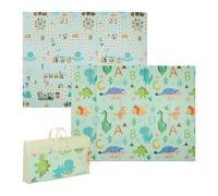 Relaxdays Foldable Play Mat with Dinosaurs & Train