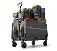Relaxdays Foldable trolley with tailgate