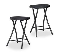 Relaxdays Folding Balcony Stool, Set of 2