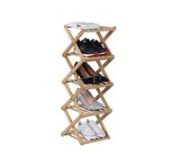 Relaxdays Folding bamboo shoe rack