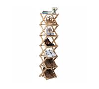 Relaxdays Folding bamboo shoe rack