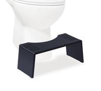 Relaxdays Folding bamboo toilet stool