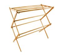 Relaxdays Folding Bamboo Towel Rack