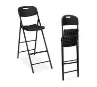 Relaxdays Folding Bar Stool Set of 2