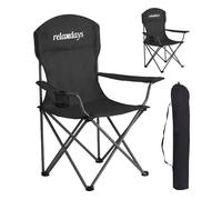 Relaxdays Folding camping chair, set of 2