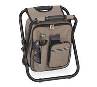 Relaxdays Folding camping stool with bag