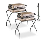 Relaxdays Folding Metal Suitcase Rack