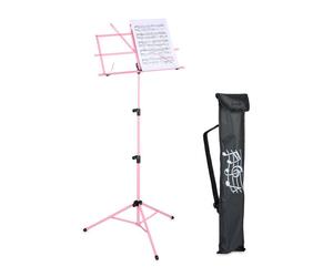 Relaxdays Folding Music Stand in Pink